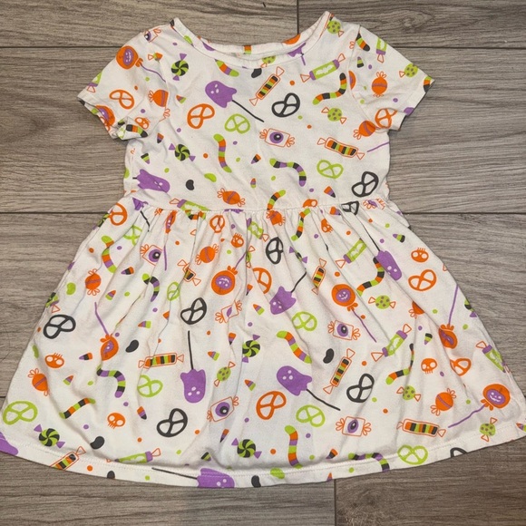 CAT & JACK Halloween Crew Neck Dress - Picture 1 of 1